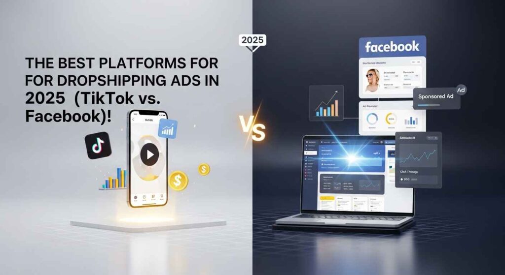 The Best Platforms for Dropshipping Ads in 2025 (TikTok vs. Facebook)!